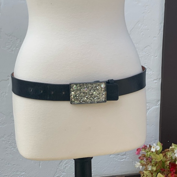 Streets Ahead Accessories Vintage Leather Rhinestone Streets Ahead Adjustable Belt Poshmark